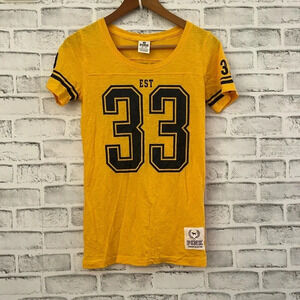 Women’s Pittsburg Steelers Victoria’s Secret Pink Collab yellow T-shirt XS